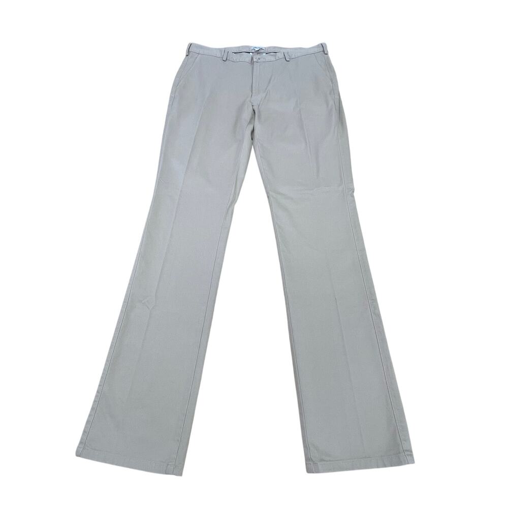 Peter Millar Men's Crown Crafted Flat Front Khaki Pants Mens Size 38X36 Career